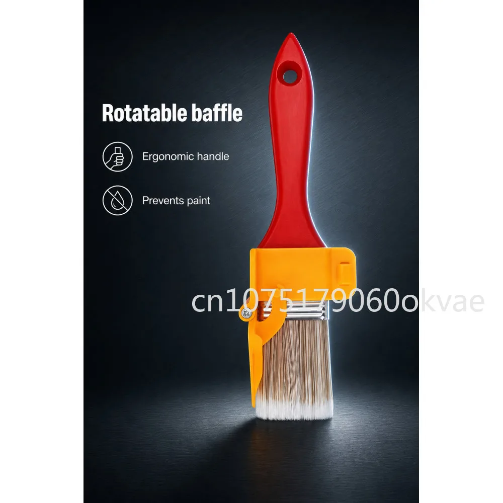 Paint Edger Brush Tool for Wall Corner Trimming Multifunctional Clean Cut Paint Brush with Protective Baffle for Home Decoration