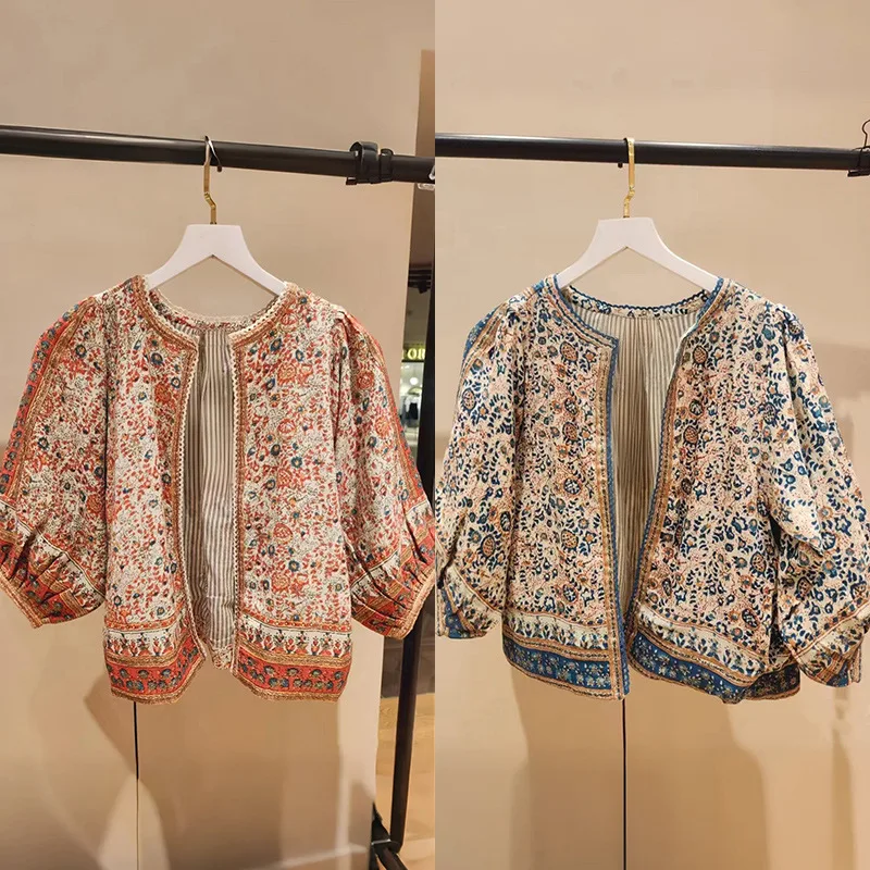 

Легкая спецодежда, прямые брюки с большими количествоми и принтом, ранняя осень, новинка Sle Faion Trend, пуговица