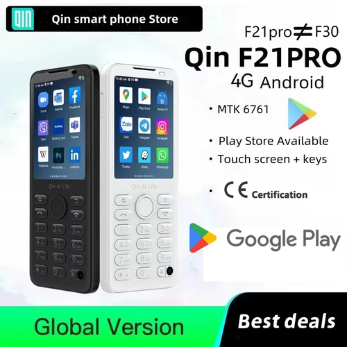 New Qin F21 Pro Smart Touch Screen Phone 2.8 Inch 3GB + 32GB / 4GB 64GB Bluetooth 5.0 - View 1 New Qin F21 Pro Smart Touch Screen Phone 2.8 Inch 3GB + 32GB / 4GB 64GB Bluetooth 5.0 - View 1