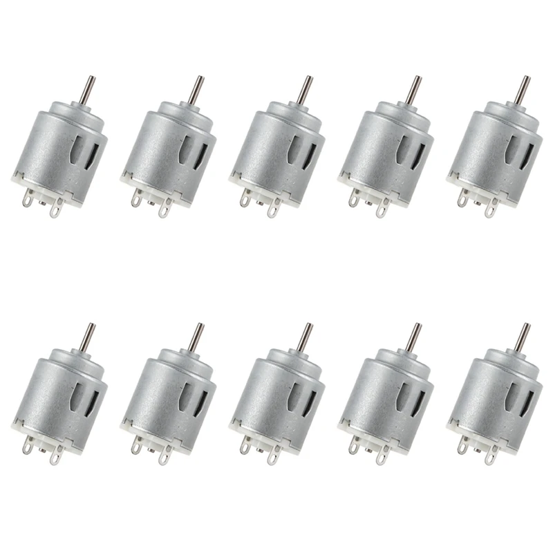 10X 6-12V 3000 RPM Cylindrical DC Shaft Motor For Smart Cars