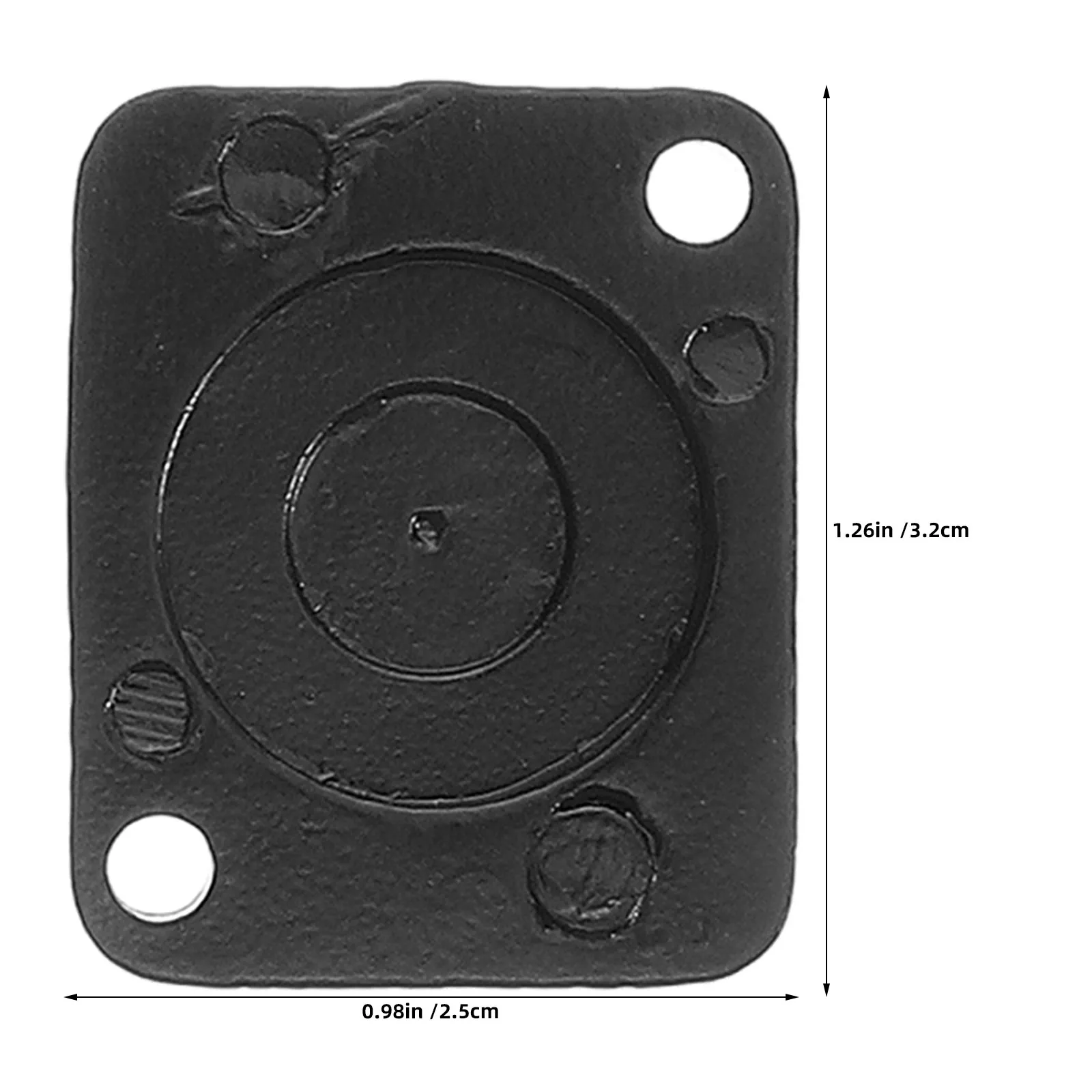 12Pcs Rack Panel Blank Cover Zinc Alloy Metal Blanking Plate for Av Sound Equipment Xlr Connector Stage Studio Use