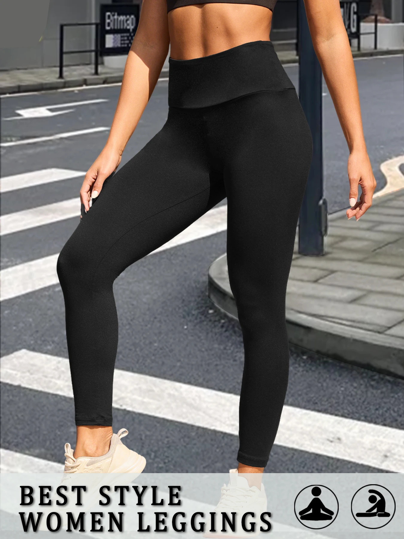 

Super Soft High Waisted Leggings for Women, Tummy Control No See Through Yoga Workout Running Pants