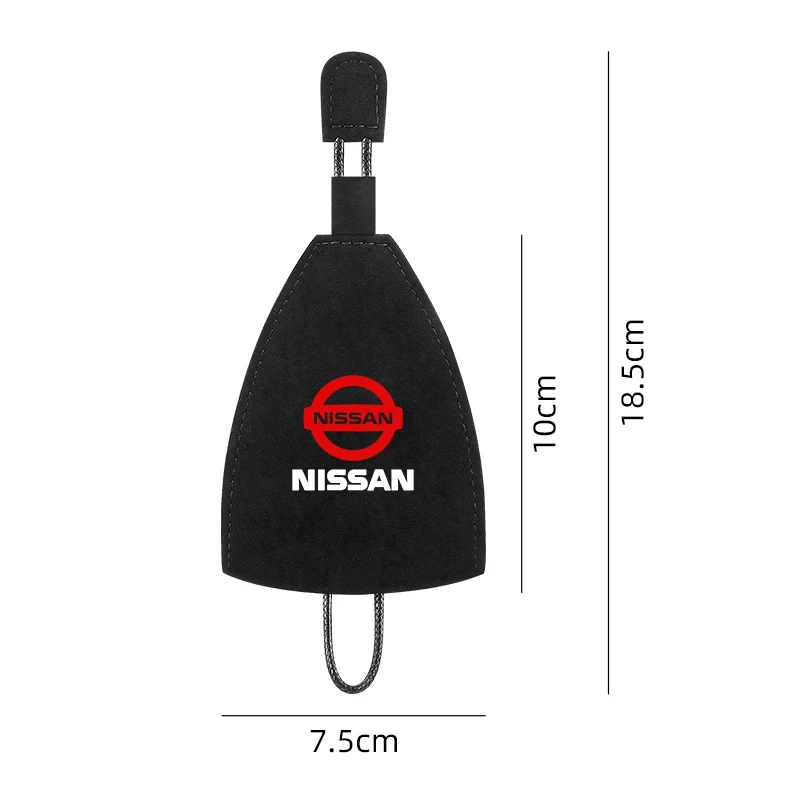 New Leather Keychain Pouch Pull Type PU Leather Key Bag Car Key Holder Case for Nissan New Qashqai Murano X Trail X-trail