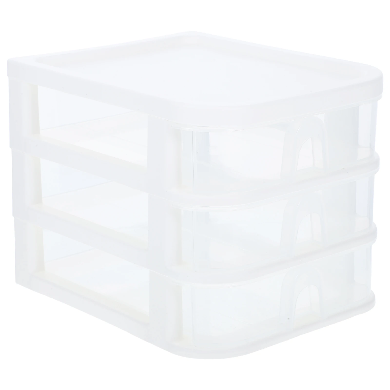 

Drawer Storage Box Desktop Organizer Smooth Operation Transparent PP Material Home Office Kitchen Bathroom