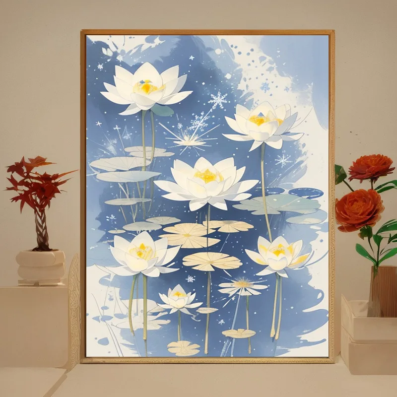 

4085051 Digital oil painting living room decorative painting sofa background wall hanging painting