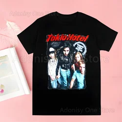 Rock Band Tokio Hotel Music Harajuku Man T Shirts Tees Shirt Tops Design Short-Sleeved Aesthetic Anime T Shirt