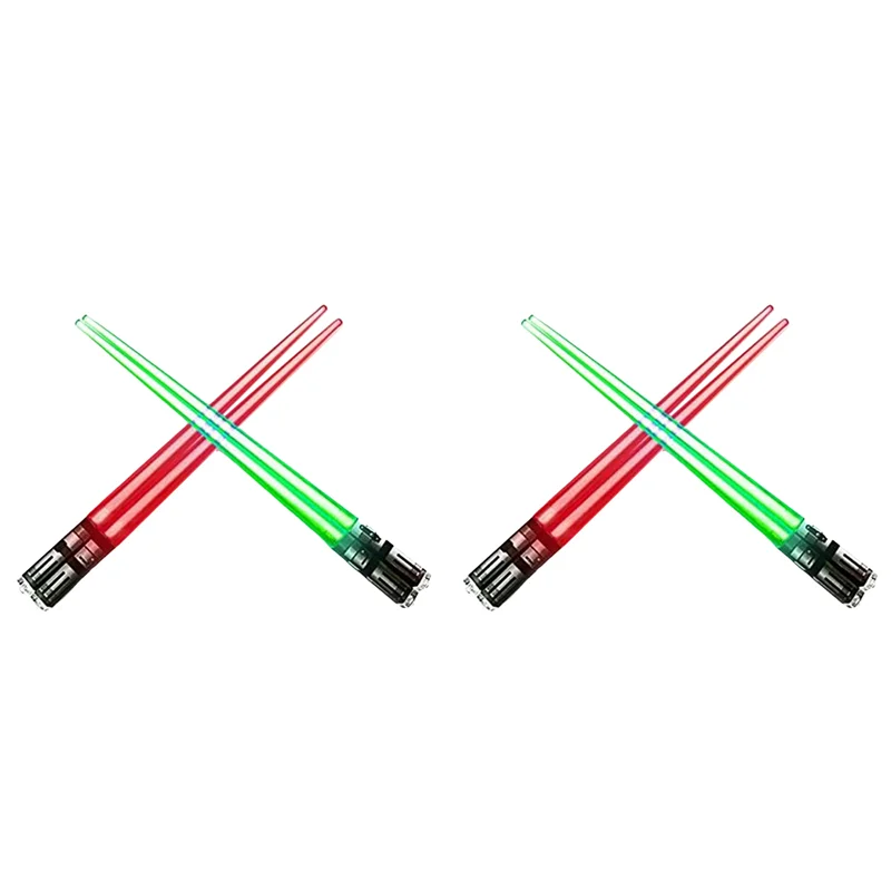 

Набор палочек для еды MOPHE-Light Up Lightsaber, 4 пары, красный, зеленый