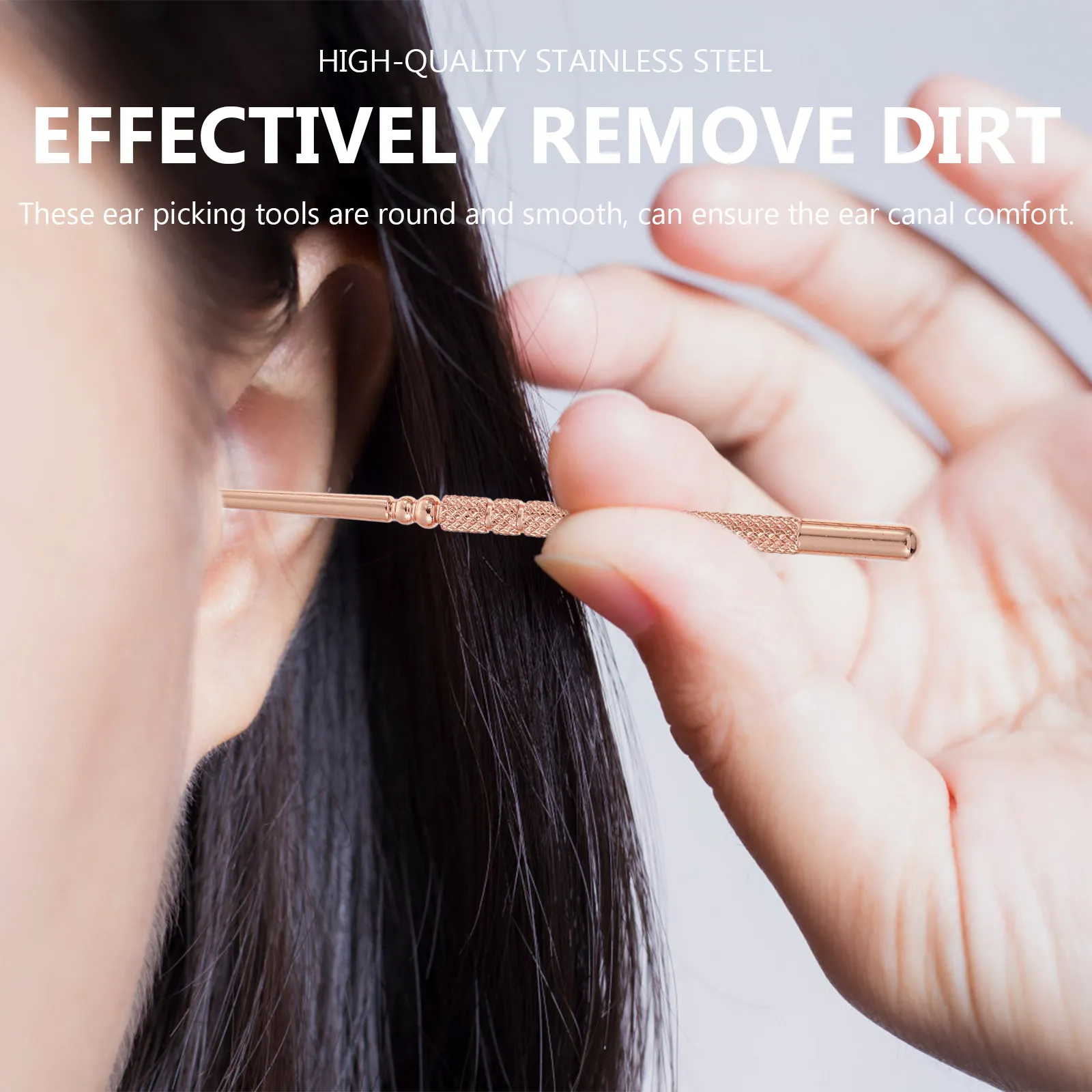 

Набор для удаления ушной серы: 1 комплект, изысканные и эффективные инструменты для чистки ушей, круглые, гладкие, удобные, розовые, для комфортного удаления ушной серы