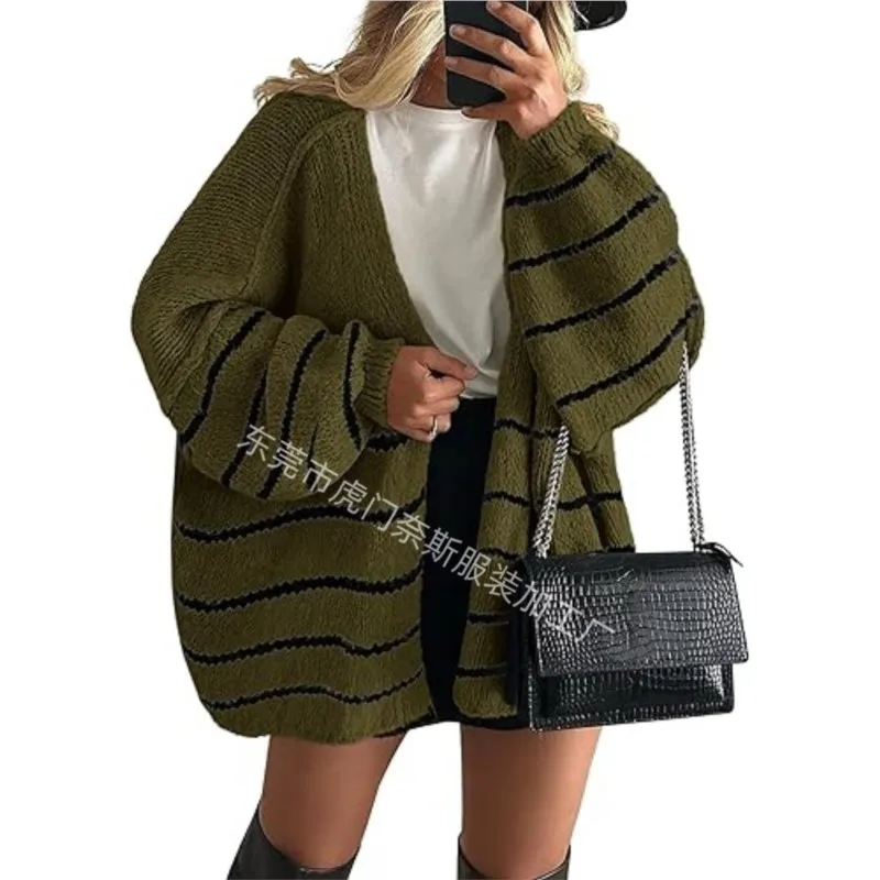 

Autumn Winter New Cardigan Sweater Coat for Women Casual Loose Solid color Warm Sweater Jacket Basic Simp Cardigan Daily Outfits