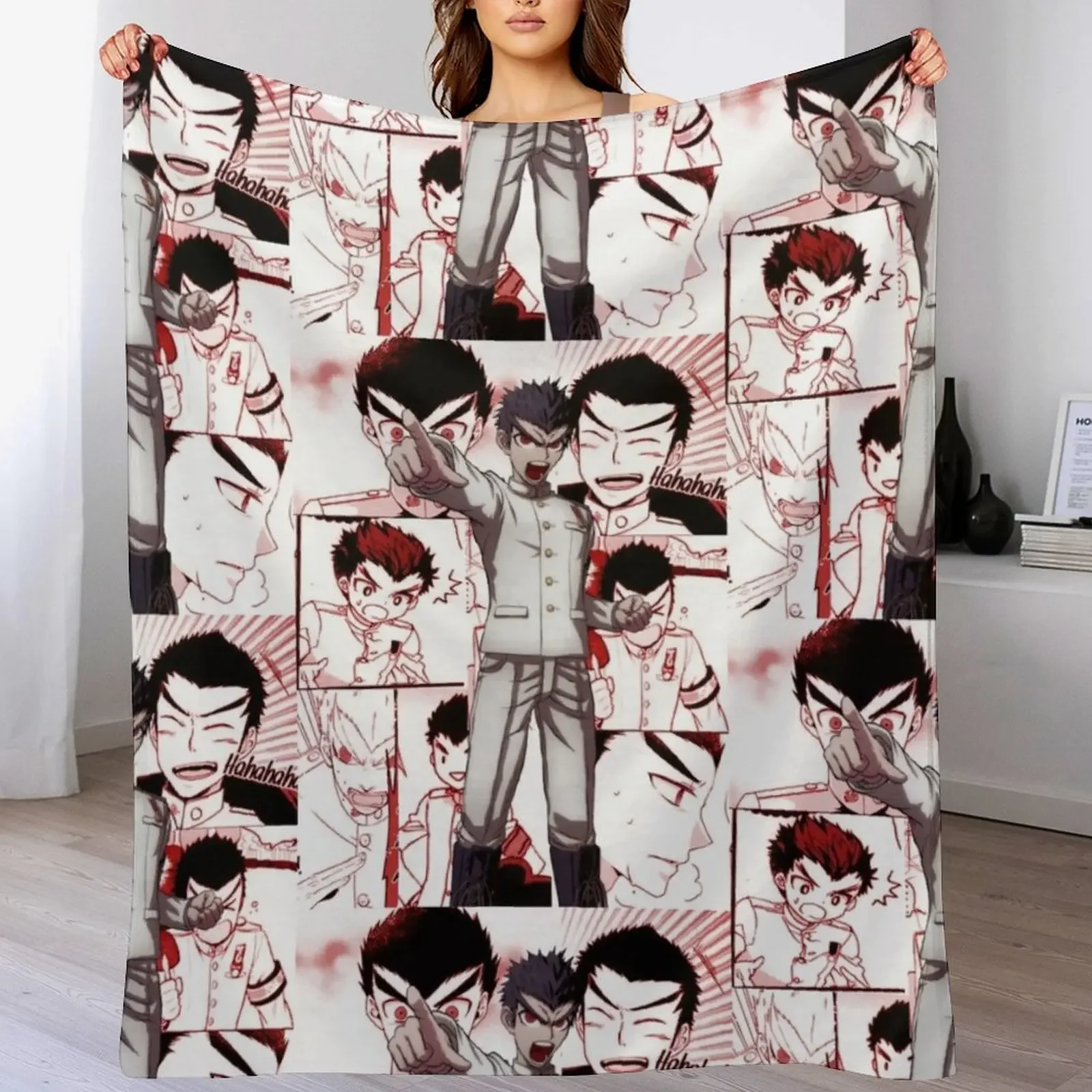 

Kiyotaka Ishimaru Manga Collage Throw Blanket Flannel Fabric Decorative Sofa Luxury Throw Thin Blankets