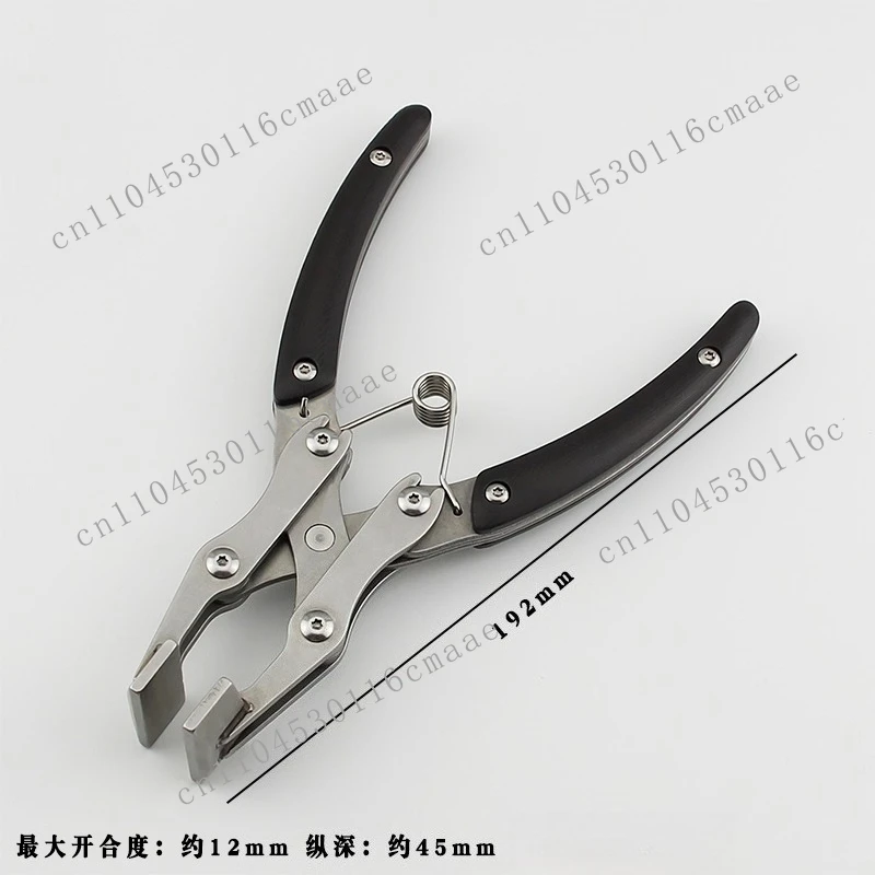 Stainless Steel Parallel Pliers Handmade DIY Leathercraft Clasp Clamp Edge Pressing Flat Pliers Leather Glue Line Clamping Tool
