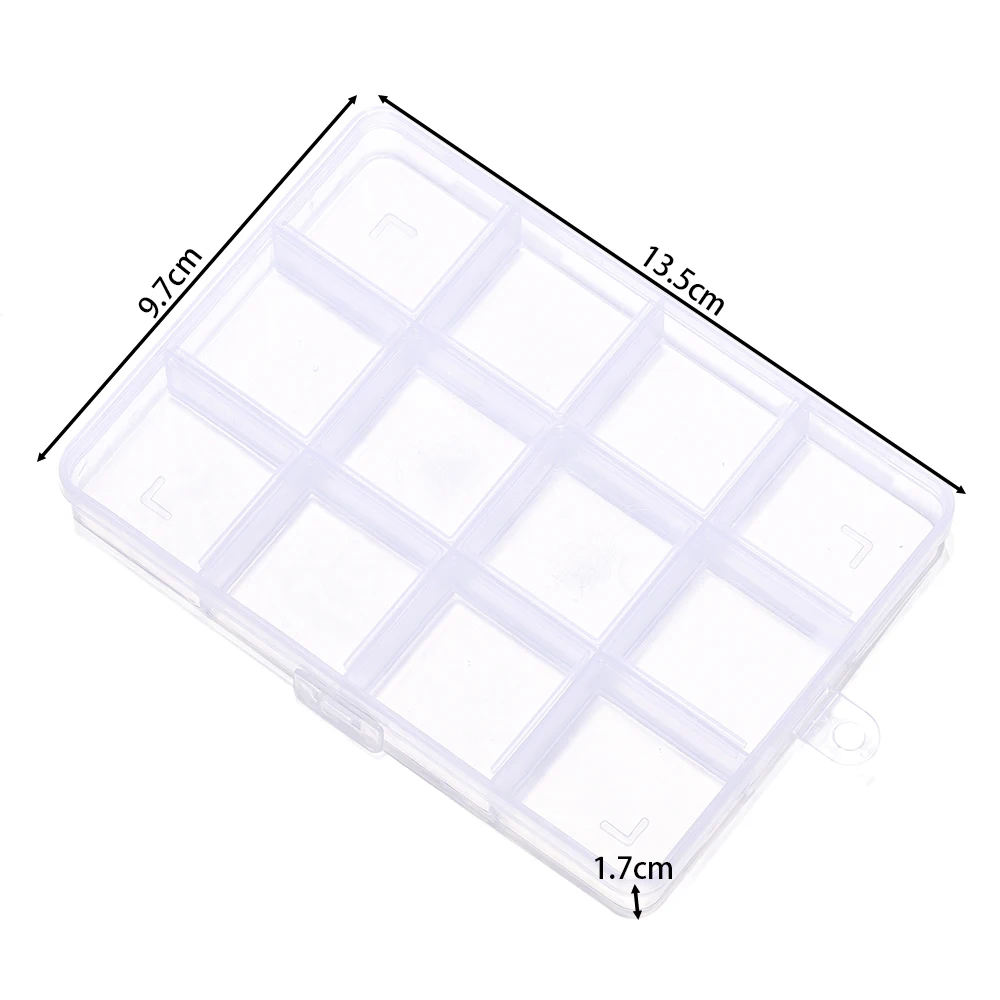 6/10/15/24/28 Grids Transparante plastic opbergdoos kralen Organizer Container Voor DIY ambachten Earing Sieraden Opbergdoos Display