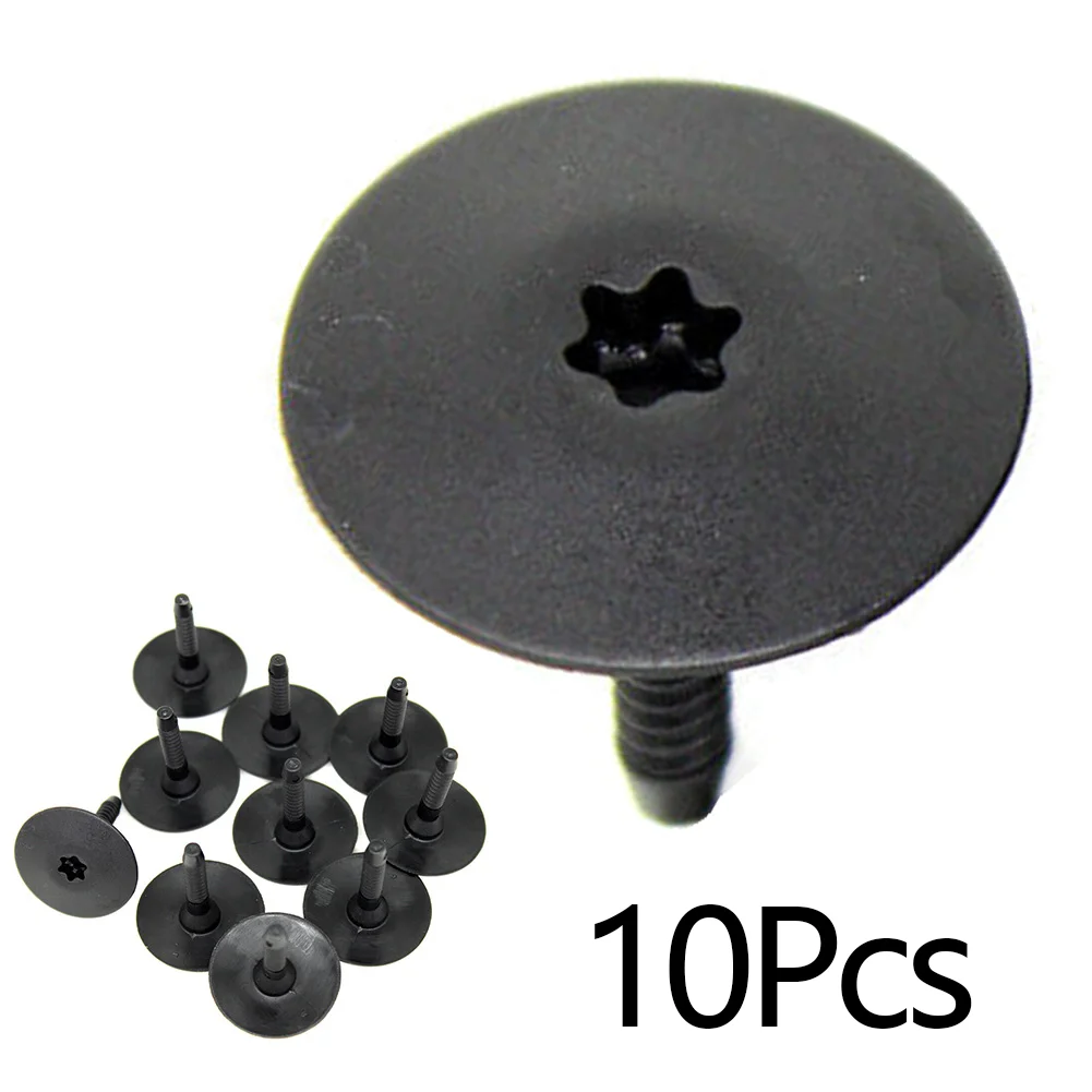 10pcs Black Nylon Clip FOR BMW 3 Series 2012 – On 07147296886 Side Skirt & Undertray Plastic Screws Fasteners Clips