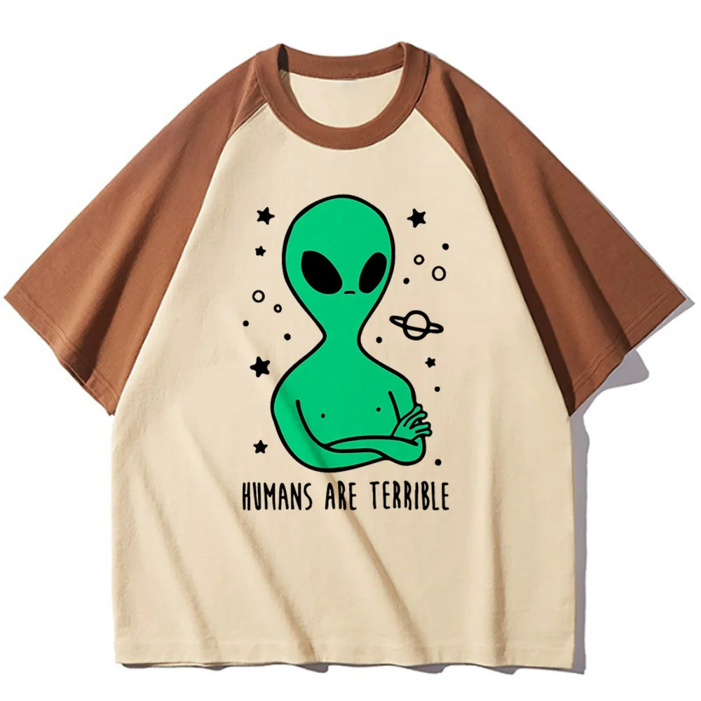 Alien t shirt women streetwear graphic Y2K Tee girl anime y2k clothing