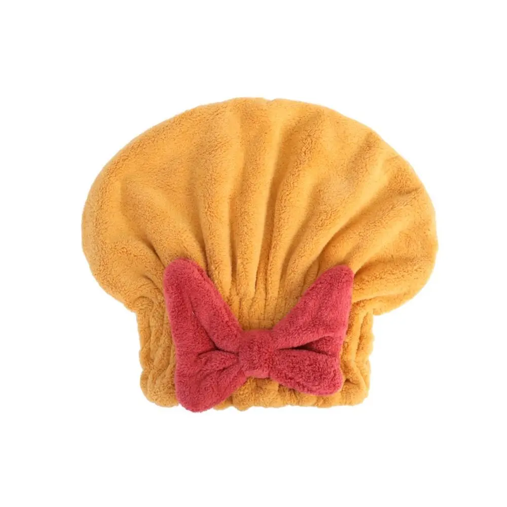 Absorbent Dry Hair Hat Shower Headband Thick Solid Color Dry Hair Towel Coral Velvet Bathroom Quick Drying Towel Women