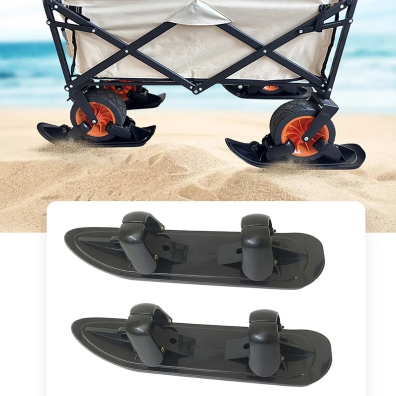 

1/2pcs Ski Plate Wheelblades Sled Skiing Board Beach Skateboard Fit Stroller Balance Bikes Disabled Wheelchair Pet Strollers