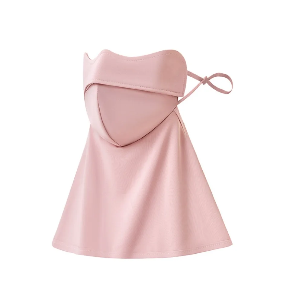 

Тонкая однотонная солнцезащитная крышка для лица, пылезащитная защита лица, ледяная шелковая маска, обертывание для шеи, шарфы, УФ-защита, вуаль унисекс