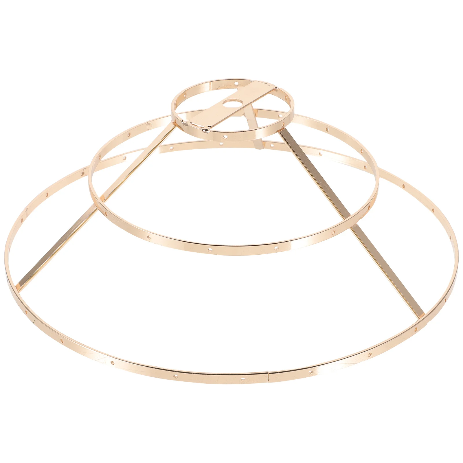 عاكس الضوء الإطار ضوء قفص الحرس الرجعية الحديد 3-Tier الظل حلقة دعم DIY بها بنفسك مصباح إصلاح حلقة خمر سلك غطاء المصباح #2