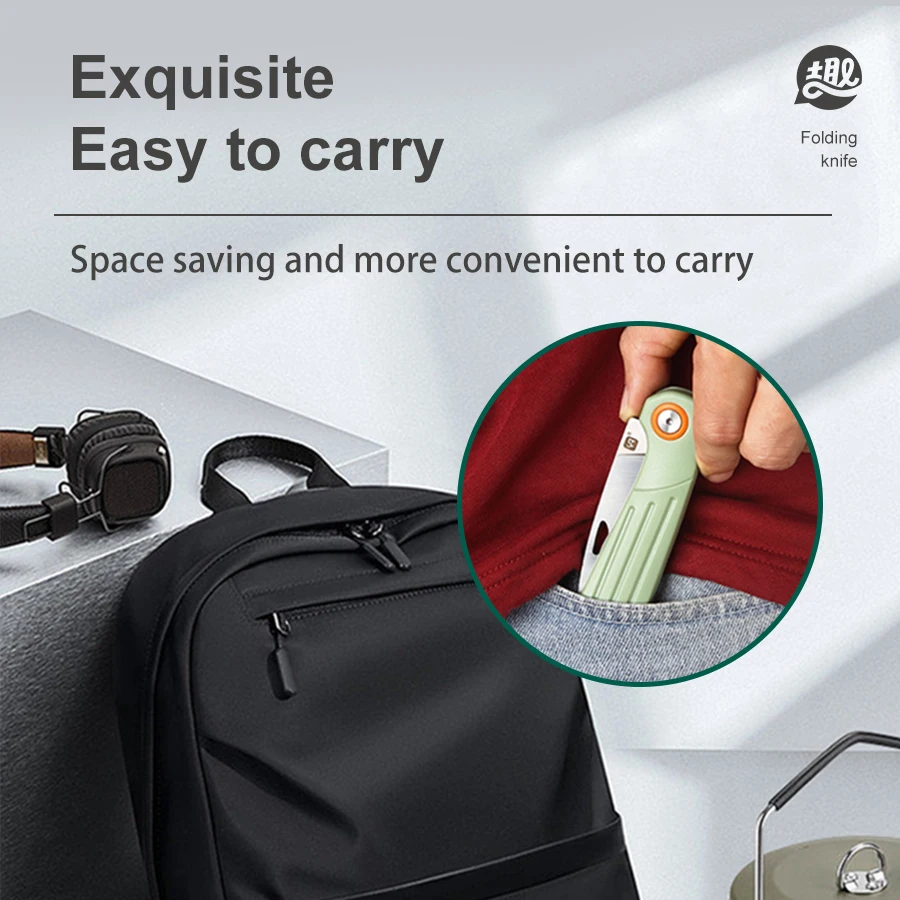 Coltello pieghevole YingQu AP51 5CR15MOV Manico in acciaio inossidabile PP Coltelli da tasca da campeggio all'aperto Utensili manuali per taglio di frutta