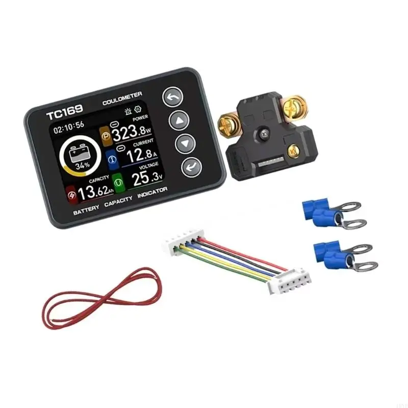 

LCD Screen Battery Capacity Analyser Tester Customizable Voltages Alarm Setting