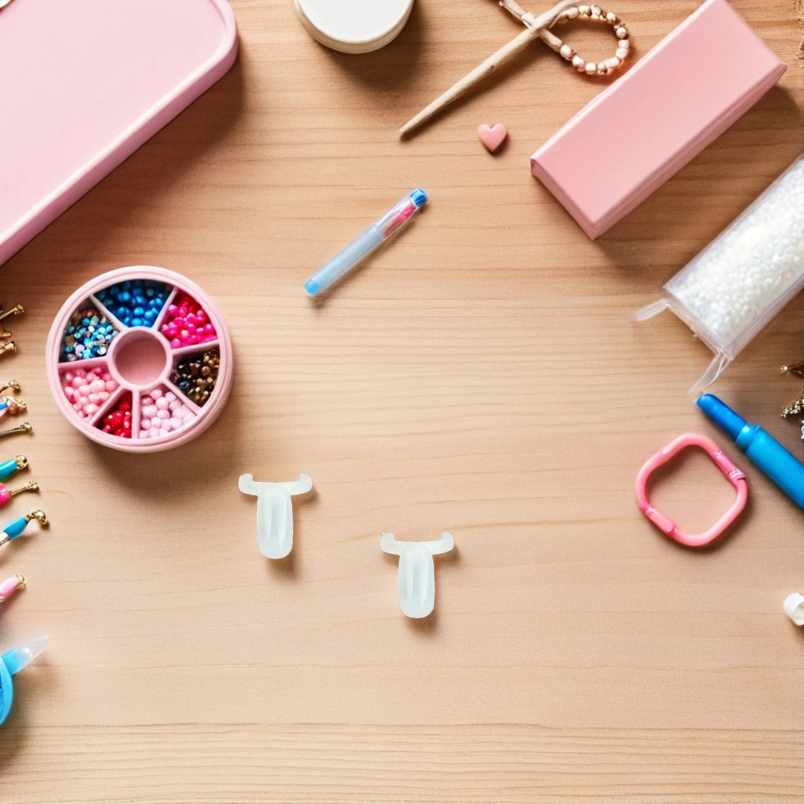 

500Pcs Nail Tip Palette Display Ring for Nail Gel Polish Sample Storage Flat Tips Color Chart Manicure Practice Tool Home Salon