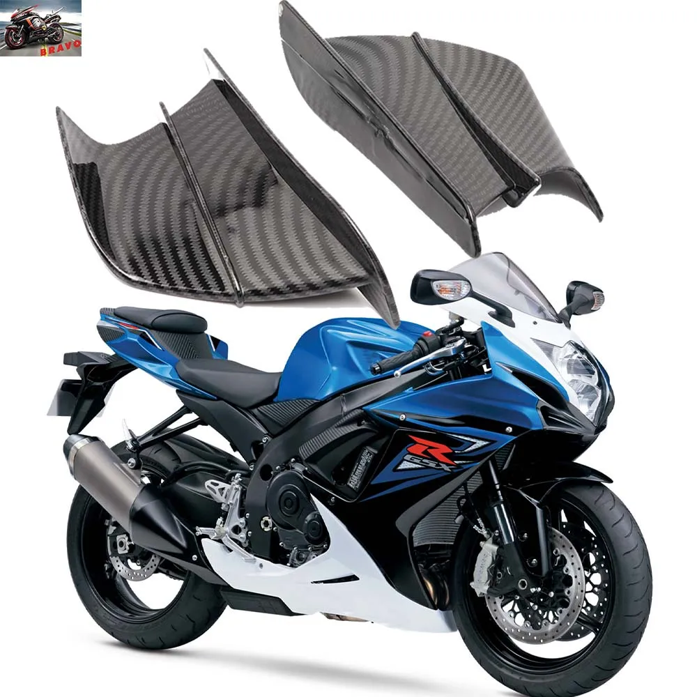 For Suzuki Gsxr 600 750 1000 Vstrom 650 Burgman 400 650 Motorcycles Accessories Gsxs Side Winglet Aerodynamic Wing Kit 1 Pair