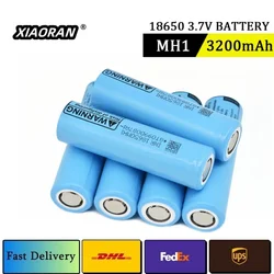 NEW Original 3.7V 3200mAh 18650 Lithium Batteries LG 18650MH1 Flat Top Rechargeable Battery 10A Discharge For Flashlight Clock