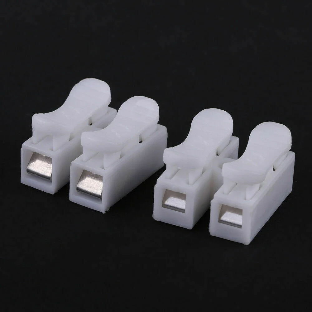 10* High Frequency CH2 Terminal Spring Quick Wire Connector Cable Clamp Ter-minal Bl-ock LED Strip Light Replace Electrical Tape