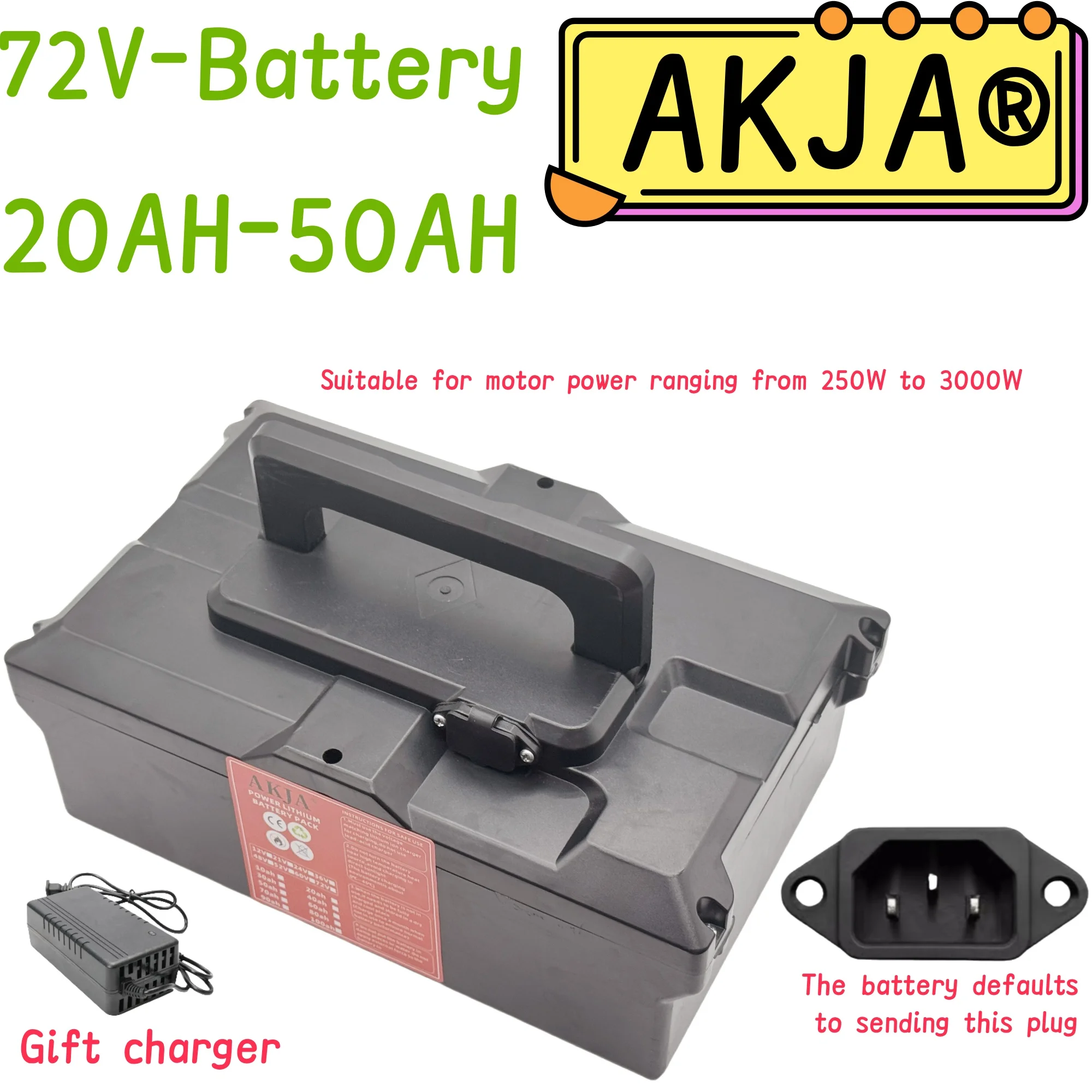 

Air fast transportation，72V40AH，Send within 24 hours，Full capacity，New 18650 lithium battery，Suitable for motors under 3000W