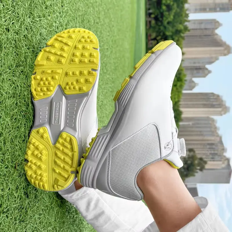 

Новая мужская обувь для гольфа, нескользящая водонепроницаемая обувь для игры в гольф, легкие кроссовки для игроков в гольф на открытом воздухе