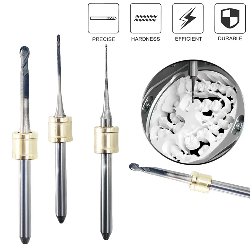 Amann Girrbach Dental Milling Burs D3 for Zirconia Lithium Disilicate CAD/CAM Lab Machine Diamond Grinding Drill Tool DC Coating