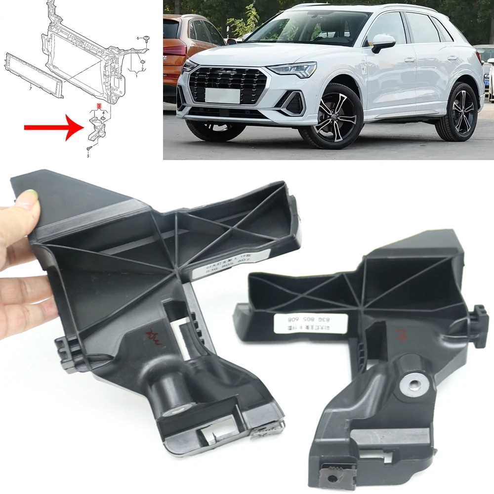 Front Bumper Headlight Headlamp Fix Retainer Mounting Base Support Holder Housing Bracket For Audi Q3 F3 II 19-2026 RSQ3 20-2024