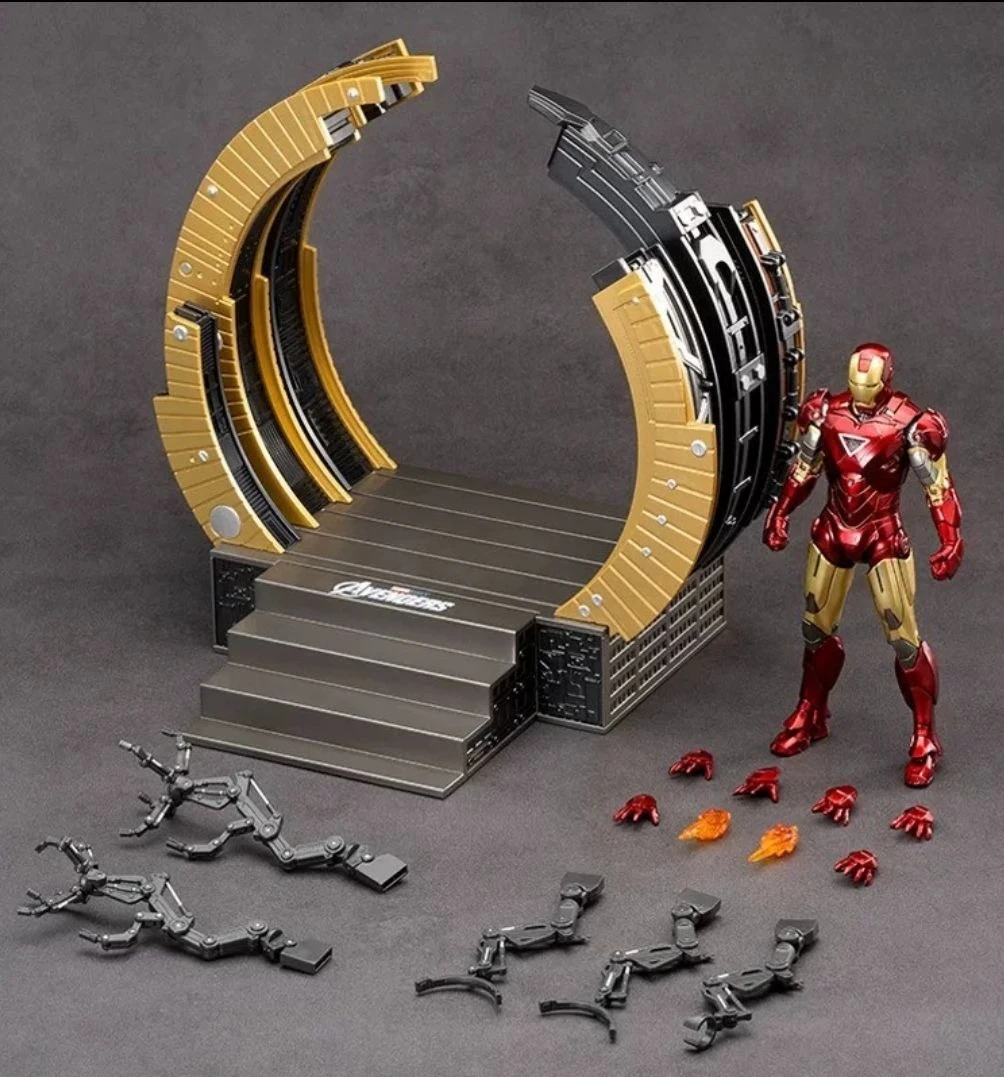 

In Stock ZD Toys-Figure of Action of Iron Man Mark VI, PVC Model, Portico Collection, Gift Collect Models