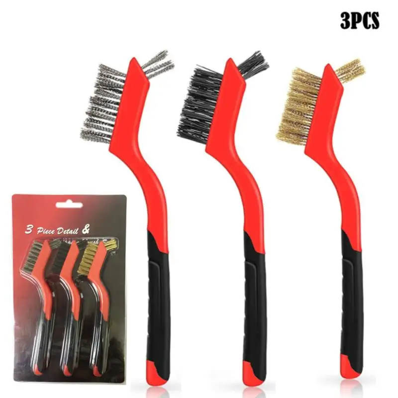 Double End Brush Stainles Steel Wire Brush Cleaning Rust Removing Polishing Tool