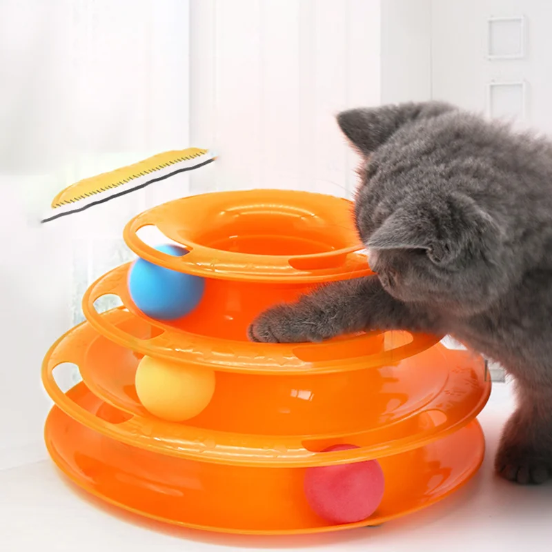 Cat Rotary Table Self Hi Tower Toy Three Or Four Layer Multi Style Selection Puzzle Track Pets Training Supplies Accessories image 3