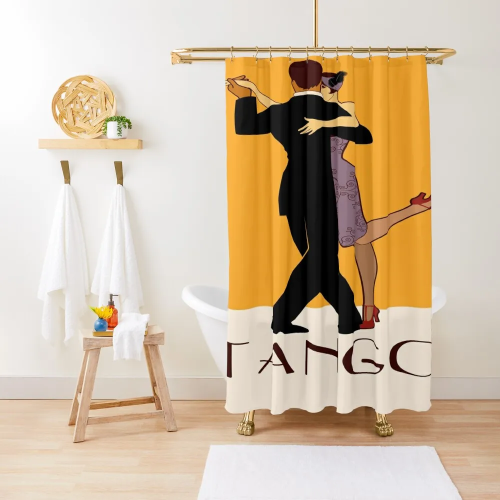 

Art Deco Argentine Tango A Dreamer`s Dance Vintage Retro Art Argentina Buenos Aires Montevideo Shower Curtain