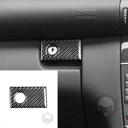 Carbon Fiber Interior Auto Glove Box Switch Trim Sticker For Mercedes-Benz C Class W203 2005-2007 Modification Decoration