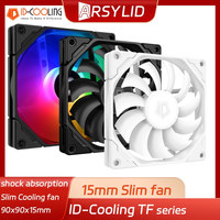 ID-COOLING TF-9215 9015 ARGB Super Slim Thinckness 15mm Ultra-Thin PWM Temperature Control 9cm Chassis Cooling Fan 5V RGB