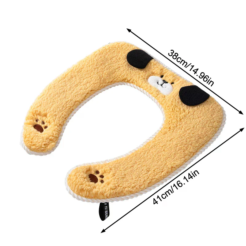 غطاء مقعد المرحاض، غطاء مقعد المرحاض السميك المنزلي، حشية مقعد المرحاض على طراز الخريف والشتاء، وسادة مقعد سميكة #6