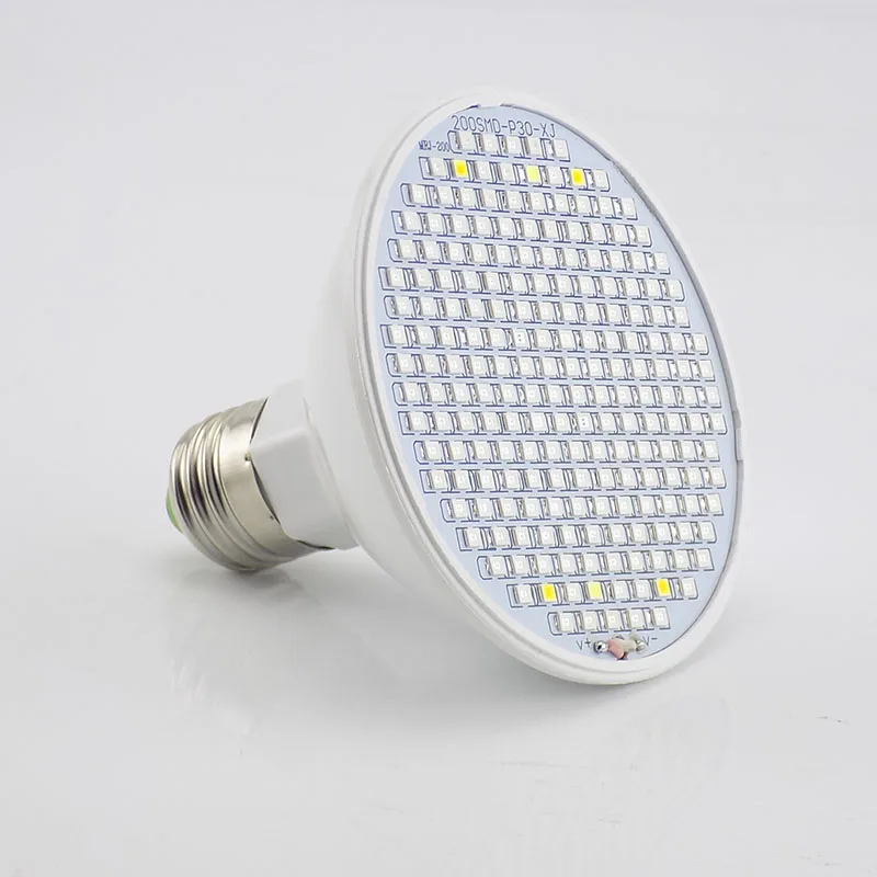 وصل جديد النبات تنمو LED الطيف الكامل 200 LED لمبة أشعة الشمس الصفراء للداخلية الدفيئة بذور الخضروات Cultivo فيتو مصباح