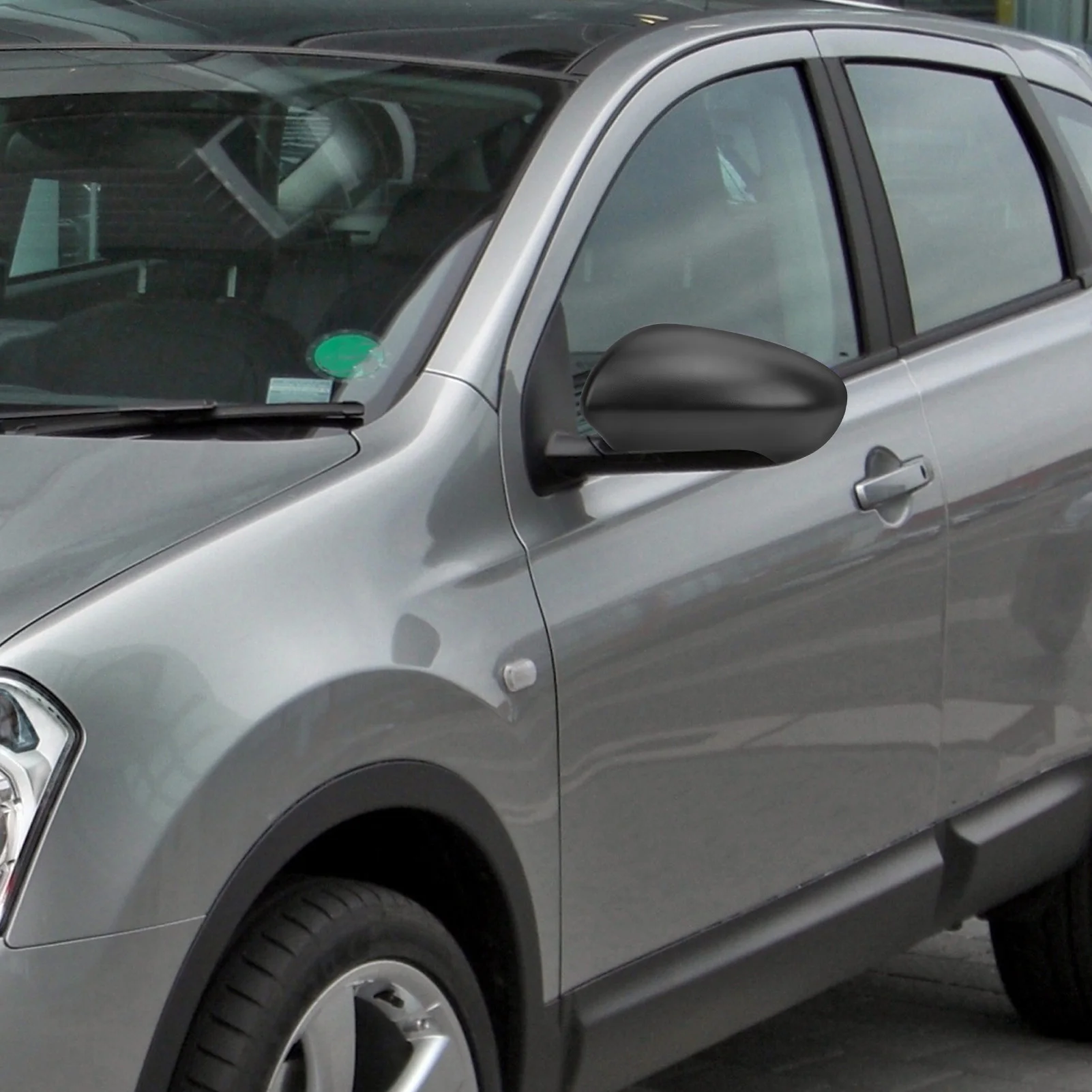 

Mirror Cover Anti Scratch Mirror Cap Black ABS Mirror Shell Replacement For Nissan Qashqai J10 2007-2014 Car Exterior Accessory