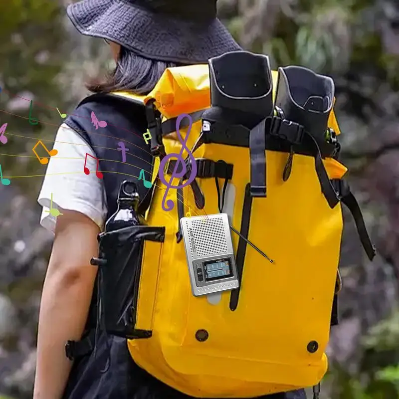 Radio FM Radio de voyage alimentée par batterie prise casque AM FM lecteur stéréo pour Camping voyage survie en plein air Tornado