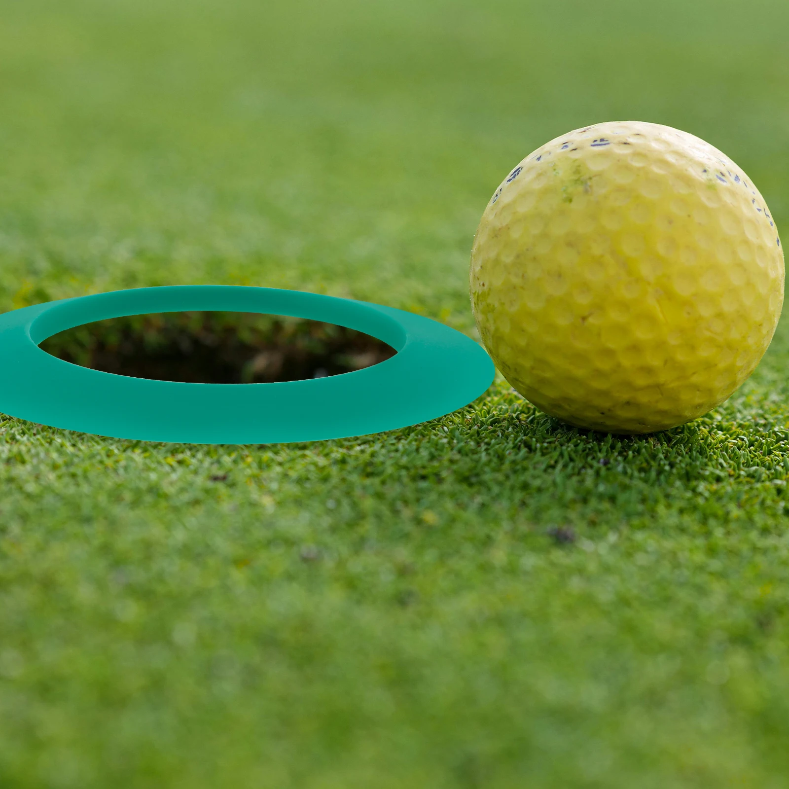 

Portable Golf Cup Putting Holes Practice Putting Cup Silicone Ring Training Aid Use Golf Accessories