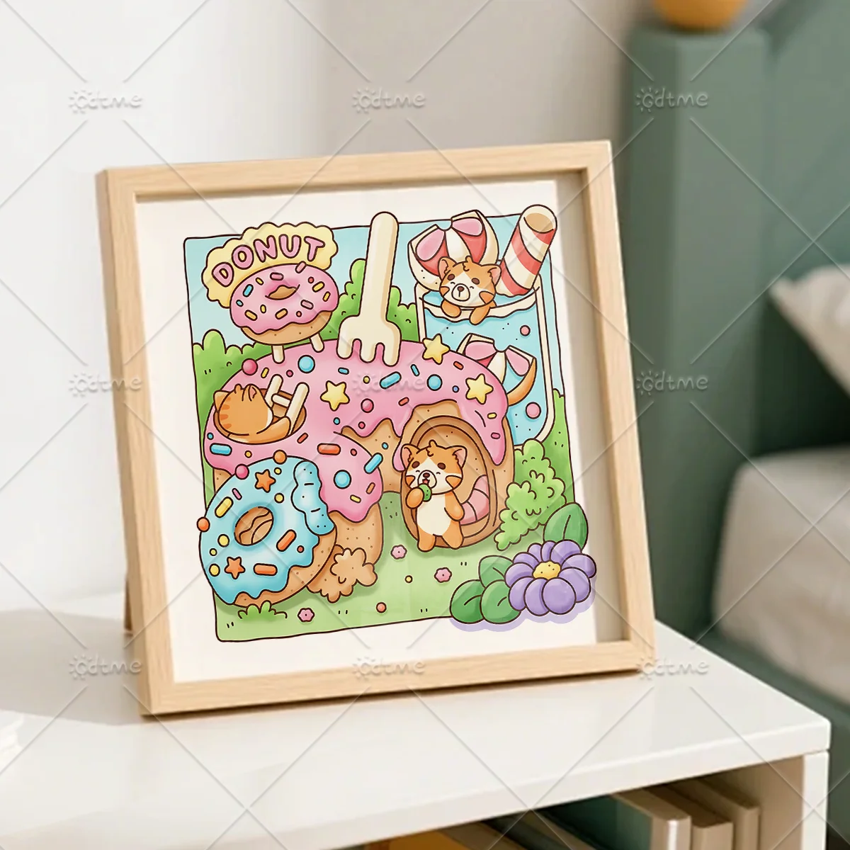 WARM NESTS Malbuch mit einfachen Mustern für Erwachsene, niedliches Zeichenbuch, perfektes Geschenk für Party und Geburtstag ﻿ – Detail 5