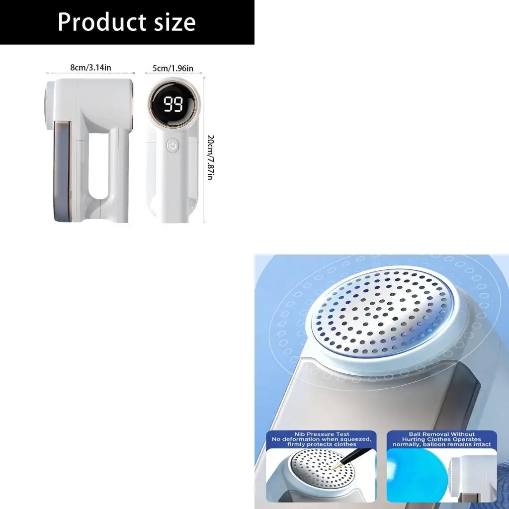 J1HF Electric Lint Remover USB Rechargeable Fabric Shavers Plastic Texture for Cloth