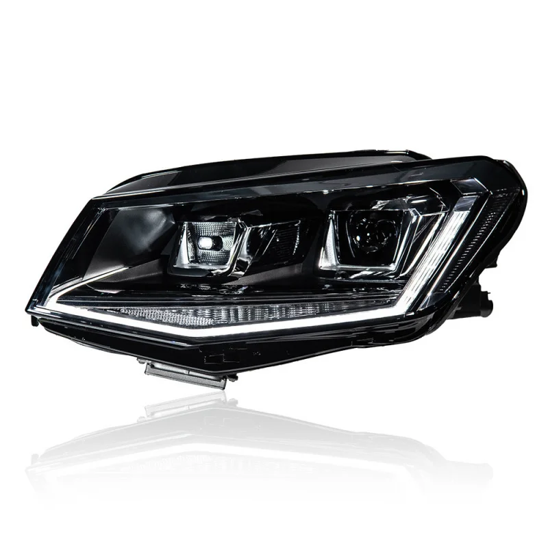 For VW Caddy 2015-2020 Modified LED Projector Headlight Assembly With Sequential Turn Signals Daytime Running Lights Accessories