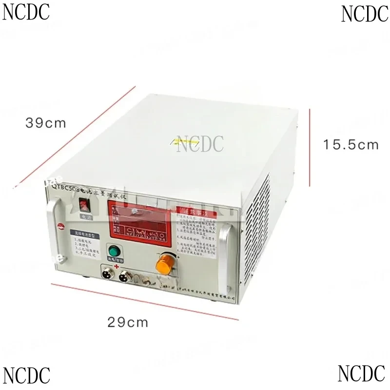 QTBC508 Battery Capacity Tester Iron 1A-20A 12V-98V Ternary Manganate Polymer Lithium / Lead-Discharge Meter 220V