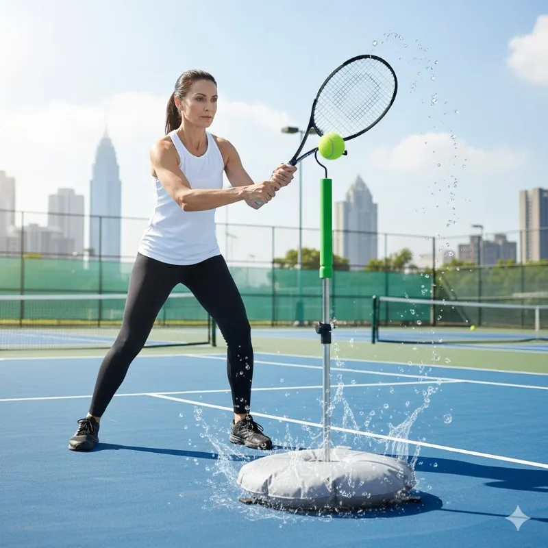 Xu Kaxi Patented Tennis Training Device Ball Launcher for Children & Adults Racket Swing Practice Tool
