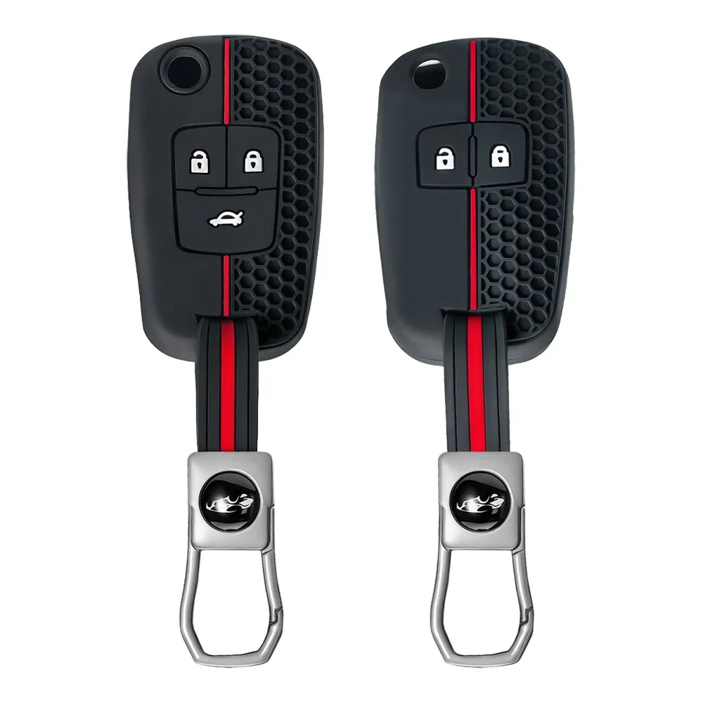 2/3 Buttons Silicone Car Key Cover Case For Chevrolet Cruze Buick Opel Astra Corsa Antara Zafira Meriva Insignia Key Holder