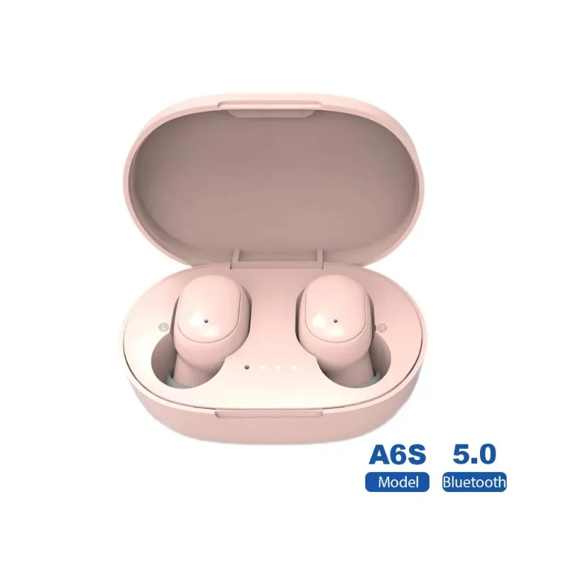 Original A6S TWS Wireless Bluetooth Headset 5.0 Earphone Bluetooth Sport Inear Earbuds Headset with Mic for Xiaomi Iphone Lenovo